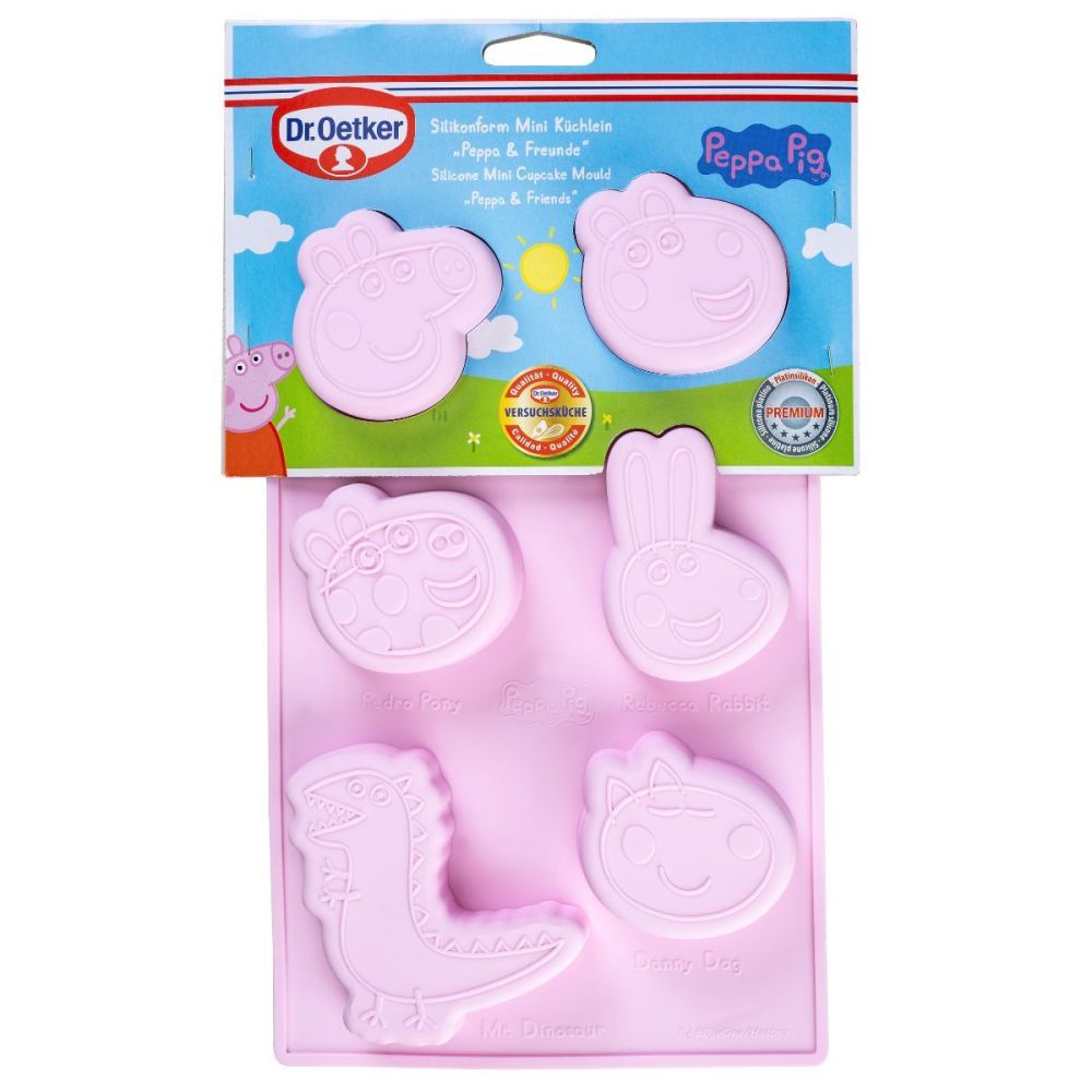 Silicone mold for cookies and monoportions Peppa Pig - Dr. Oetker