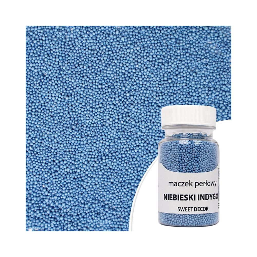 Sugar sprinkles Nonpareils - Indigo Blue, 50 g