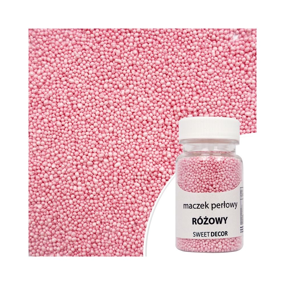 Sugar sprinkles Nonpareils - Pink, 50 g