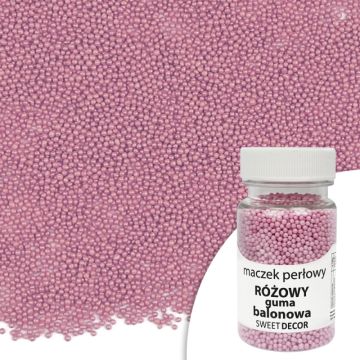 Sugar sprinkles Nonpareils - Pink bubble gum, 50 g