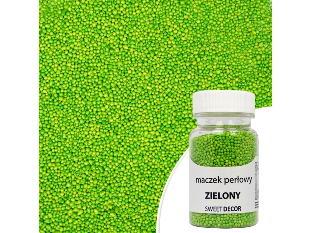 Sugar sprinkles Nonpareils - Green, 50 g