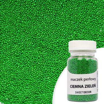 Sugar sprinkles Nonpareils - Dark Green, 50 g