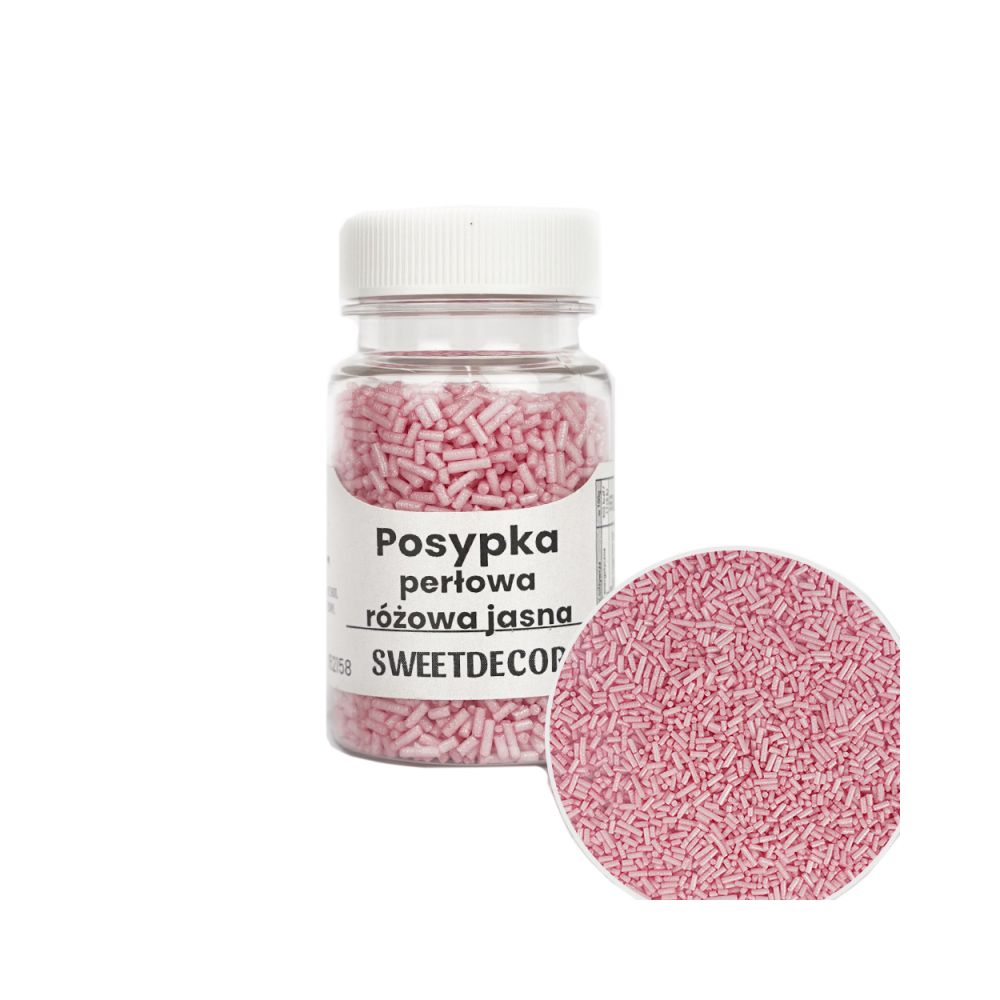Sugar sprinkles Strands - Light Pink, 40 g