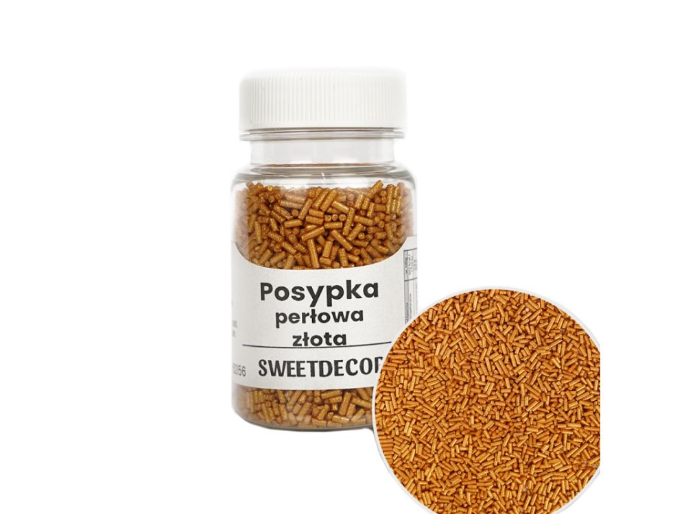 Sugar sprinkles Strands - Gold, 40 g