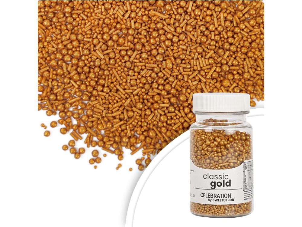 Posypka cukrowa mieszana - Classic Gold, 70 g
