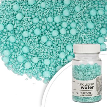 Sugar sprinkles Mix - Turquoise Water, 70 g
