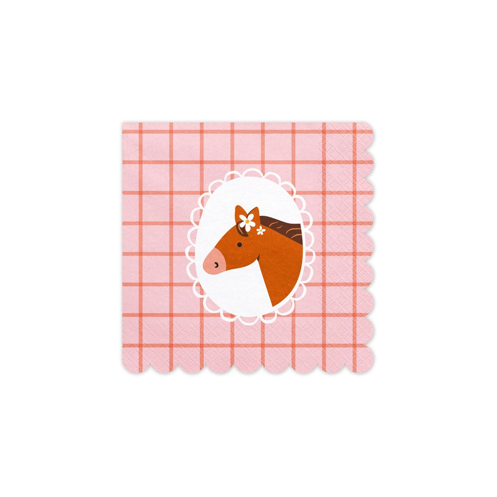 Paper napkins Horse - PartyDeco - 12 pcs.
