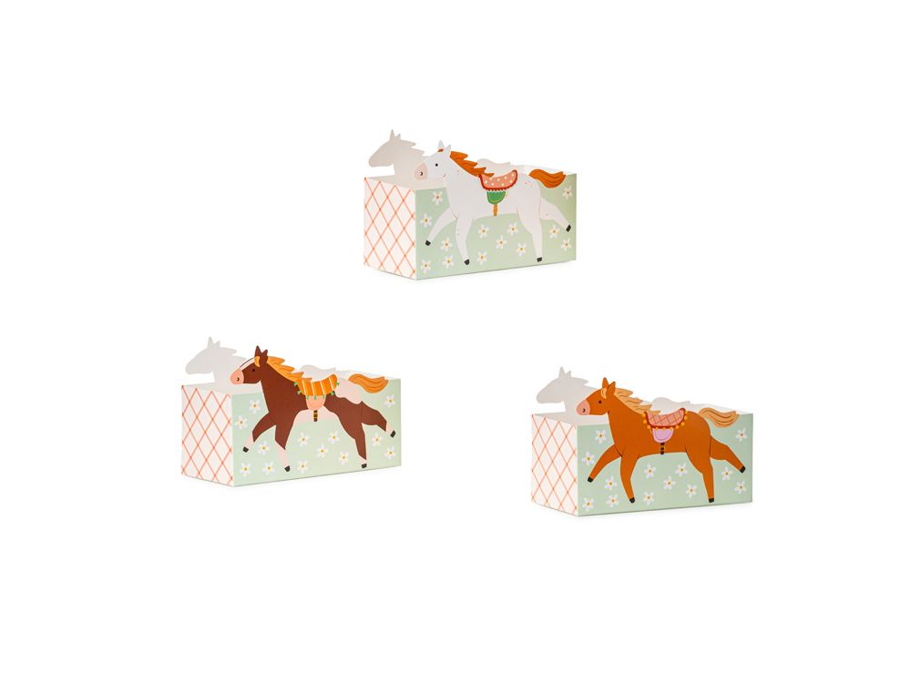 Snacks boxes Horses - PartyDeco - 3 pcs.