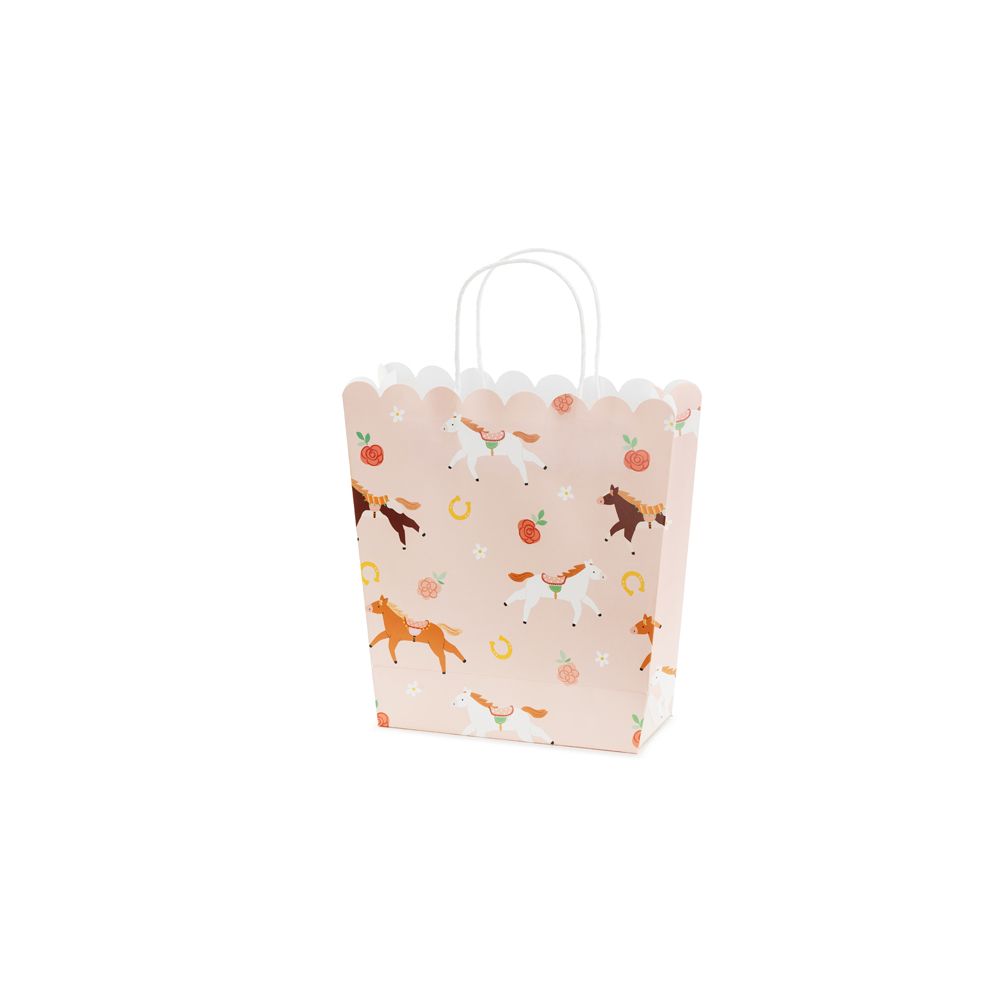 Decorative gift bag Horses - PartyDeco - 8,5 x 22 x 23 cm