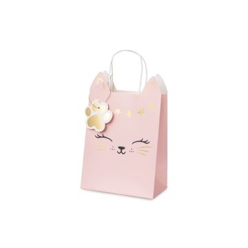 Decorative gift bag Cat - PartyDeco - 10,5 x 18 x 27,5 cm
