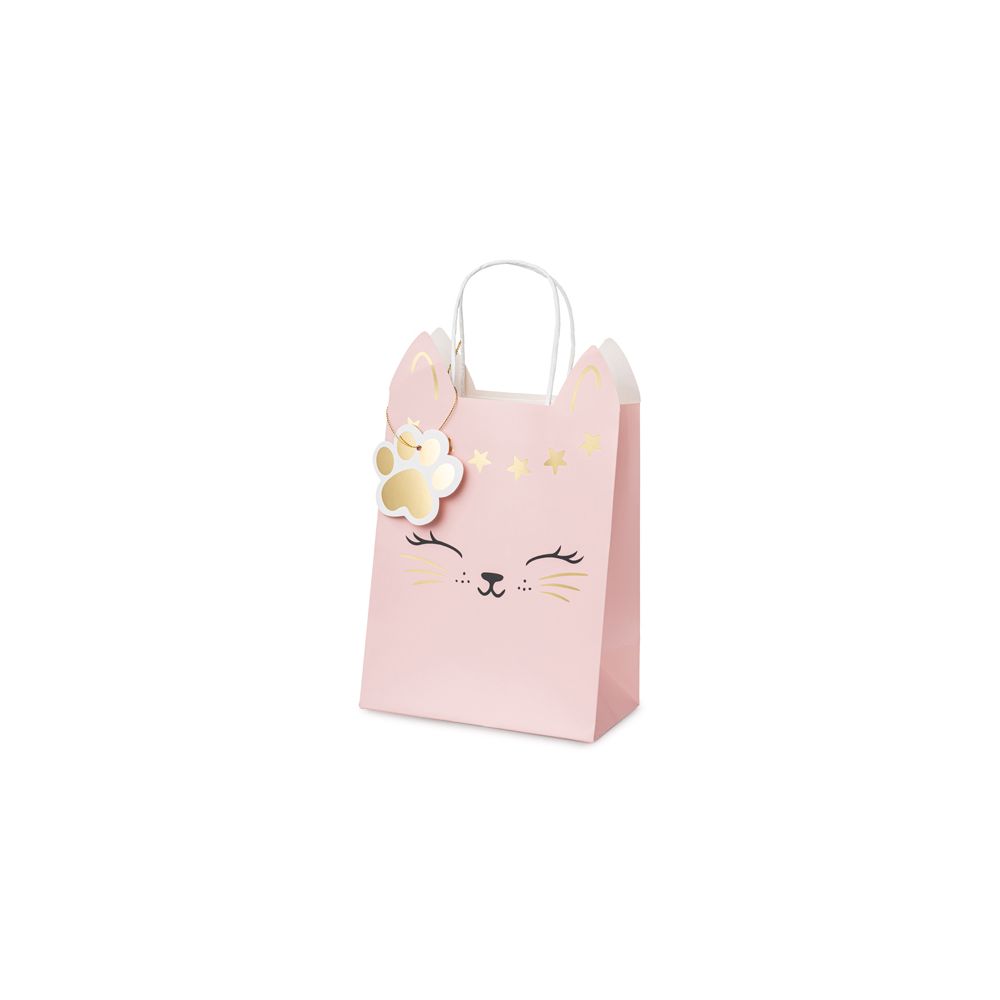 Decorative gift bag Cat - PartyDeco - 10,5 x 18 x 27,5 cm
