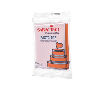 Modelling paste for covering Pasta Top - Saracino - Orange, 250 g
