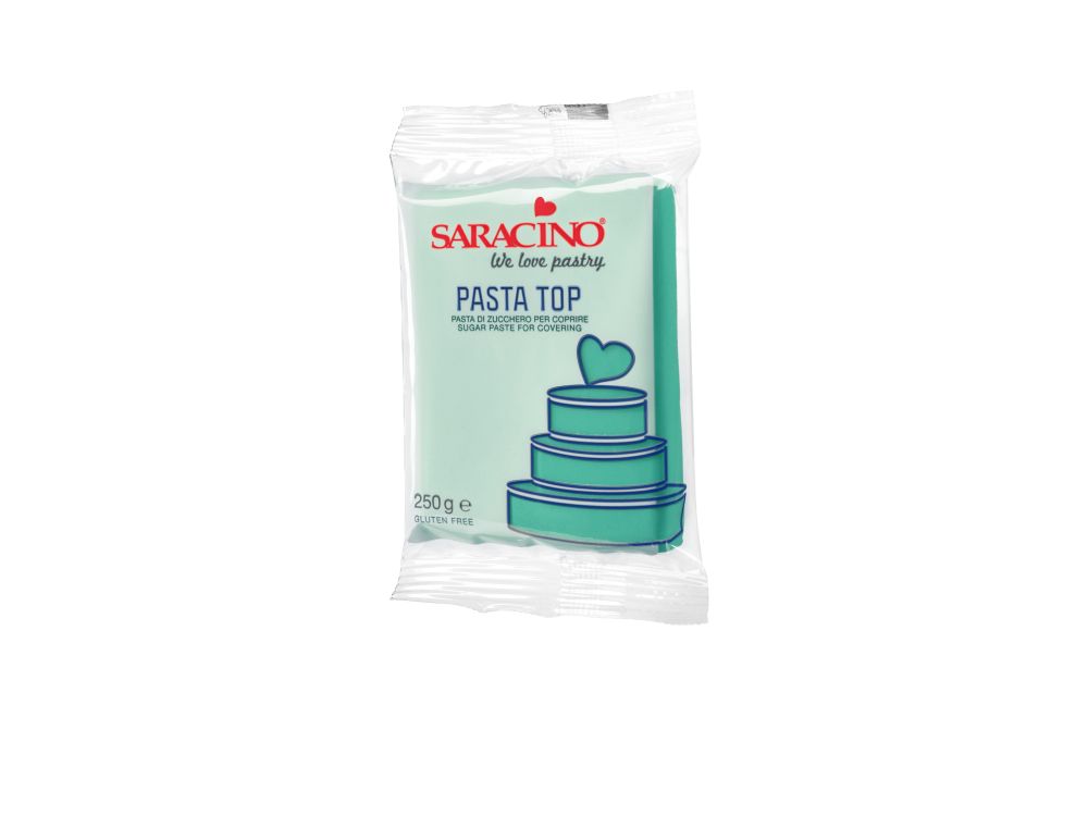 Modelling paste for covering Pasta Top - Saracino - Turquoise, 250 g