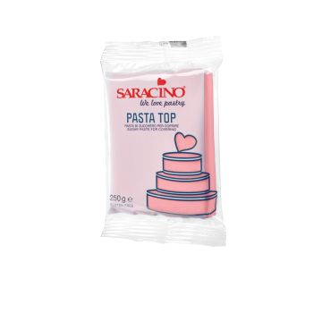 Modelling paste for covering Pasta Top - Saracino - Pink, 250 g