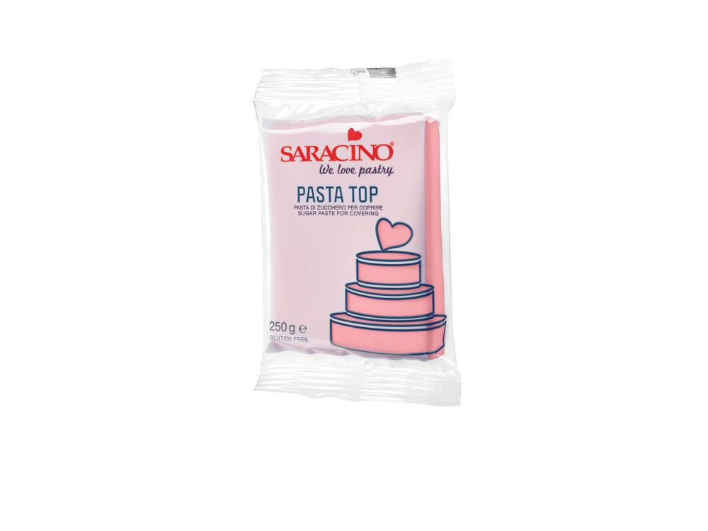 Modelling paste for covering Pasta Top - Saracino - Pink, 250 g