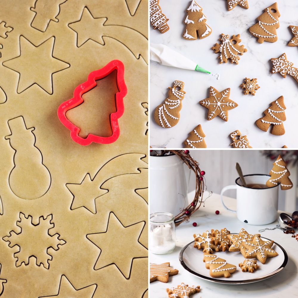 Set of cookie cutters - Decora - christmas tree and snowman, 2 pcs.