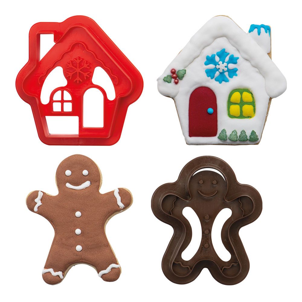 Set of cookie cutters - Decora - house and gingerbread, 2 pcs.