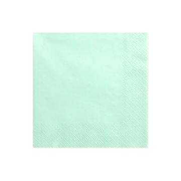 Paper napkins - PartyDeco - mint, 33 x 33 cm, 20 pcs.