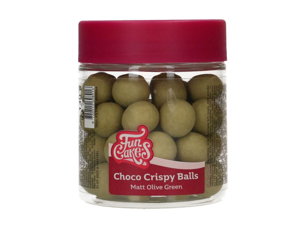 Choco Crispy Balls - FunCakes - Matt Olive Green