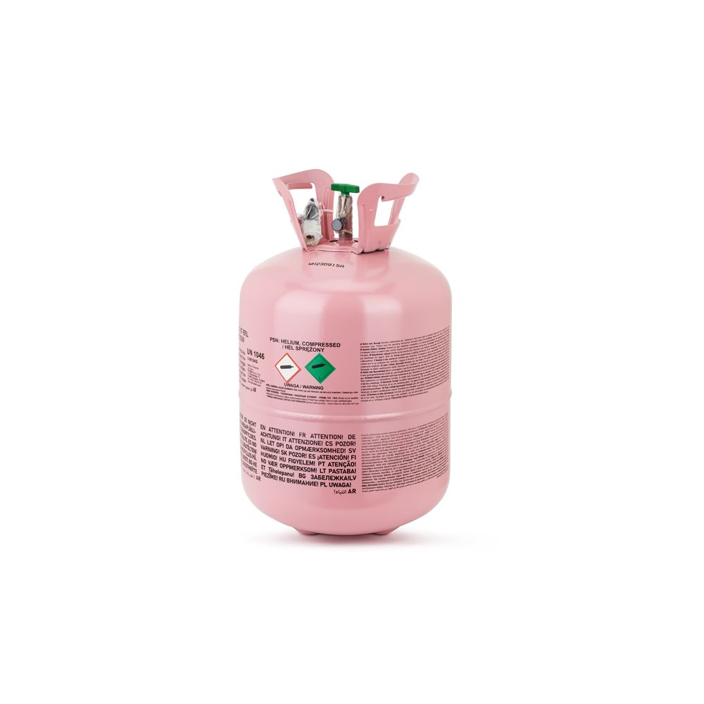 Helium cylinder for balloons - PartyDeco - pink, 0.36 m3