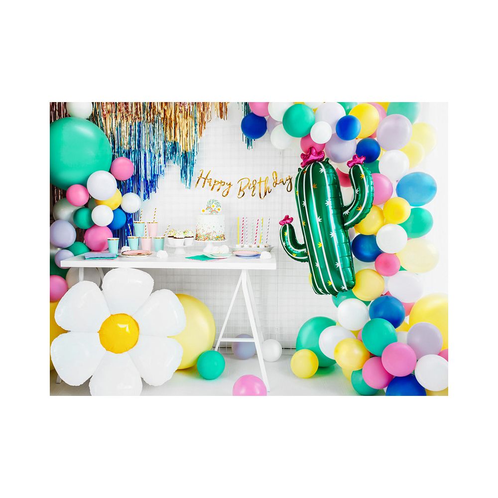 Birthday candles - PartyDeco - daisy and rainbow, 5 pcs.