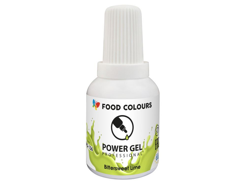 Barwnik spożywczy w żelu - Food Colours - Bittersweet Lime, limonkowy, 20 g