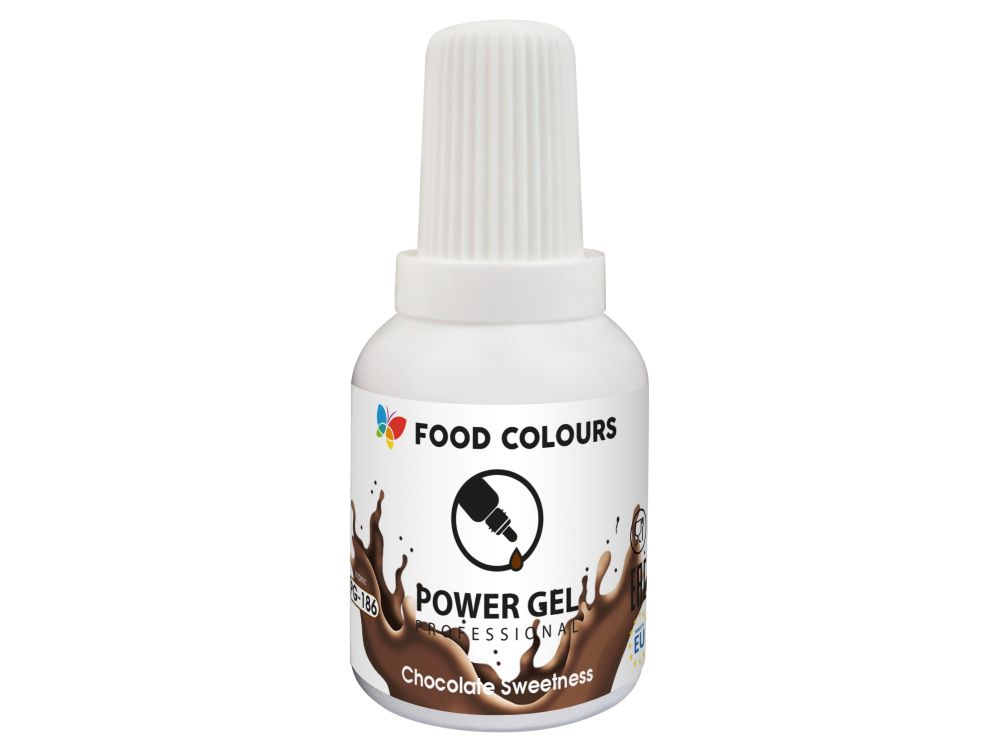 Gel food coloring - Food Colors - Chocolate Sweetness, dark brown, 20 g