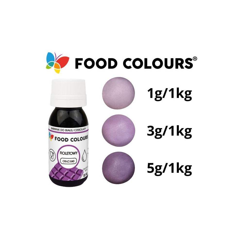 Food coloring for white chocolate - Food Colors - violet, 18 ml