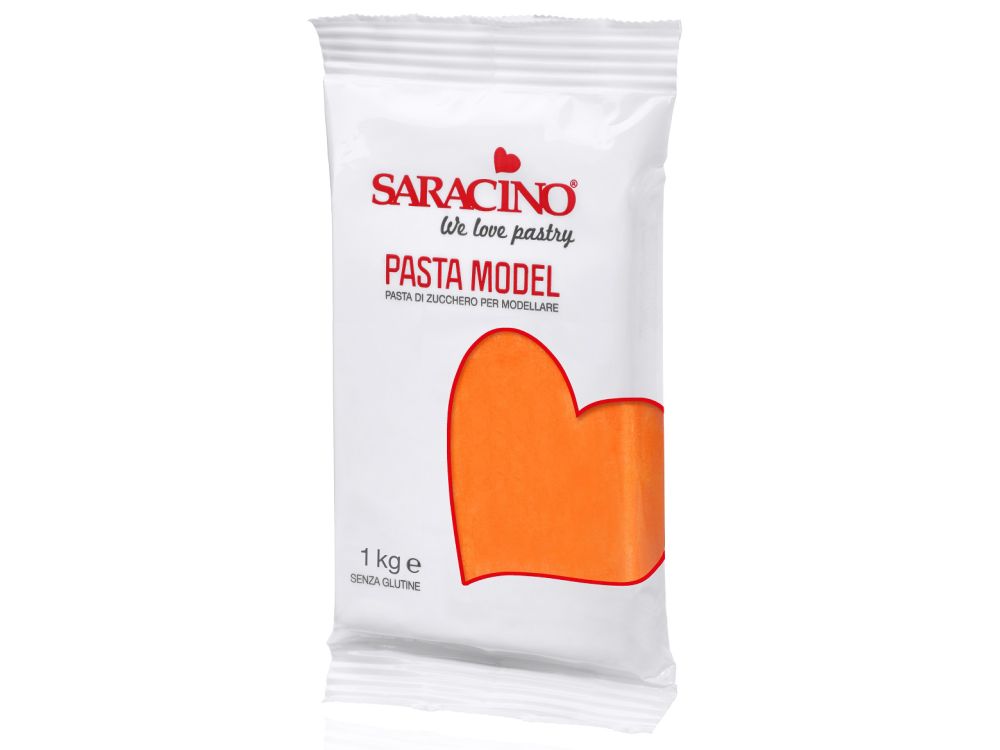 Sugar mass for modeling figures - Saracino - orange, 1 kg