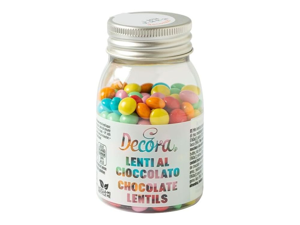 Posypka dekoracyjna Lentilki - Decora - kolorowe, 80 g