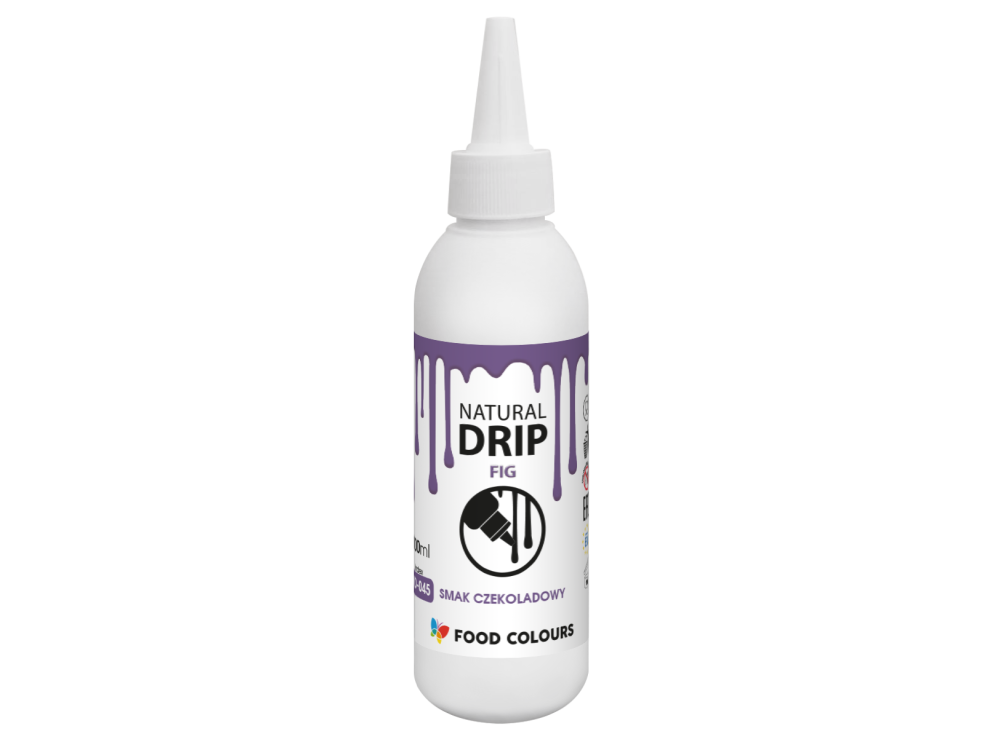 Polewa czekoladowa Natural Drip - Food Colours - Fig, 100 ml