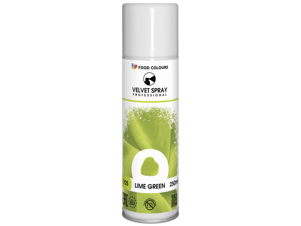 Velvet Spray - Food Colours - lime green, 250 ml