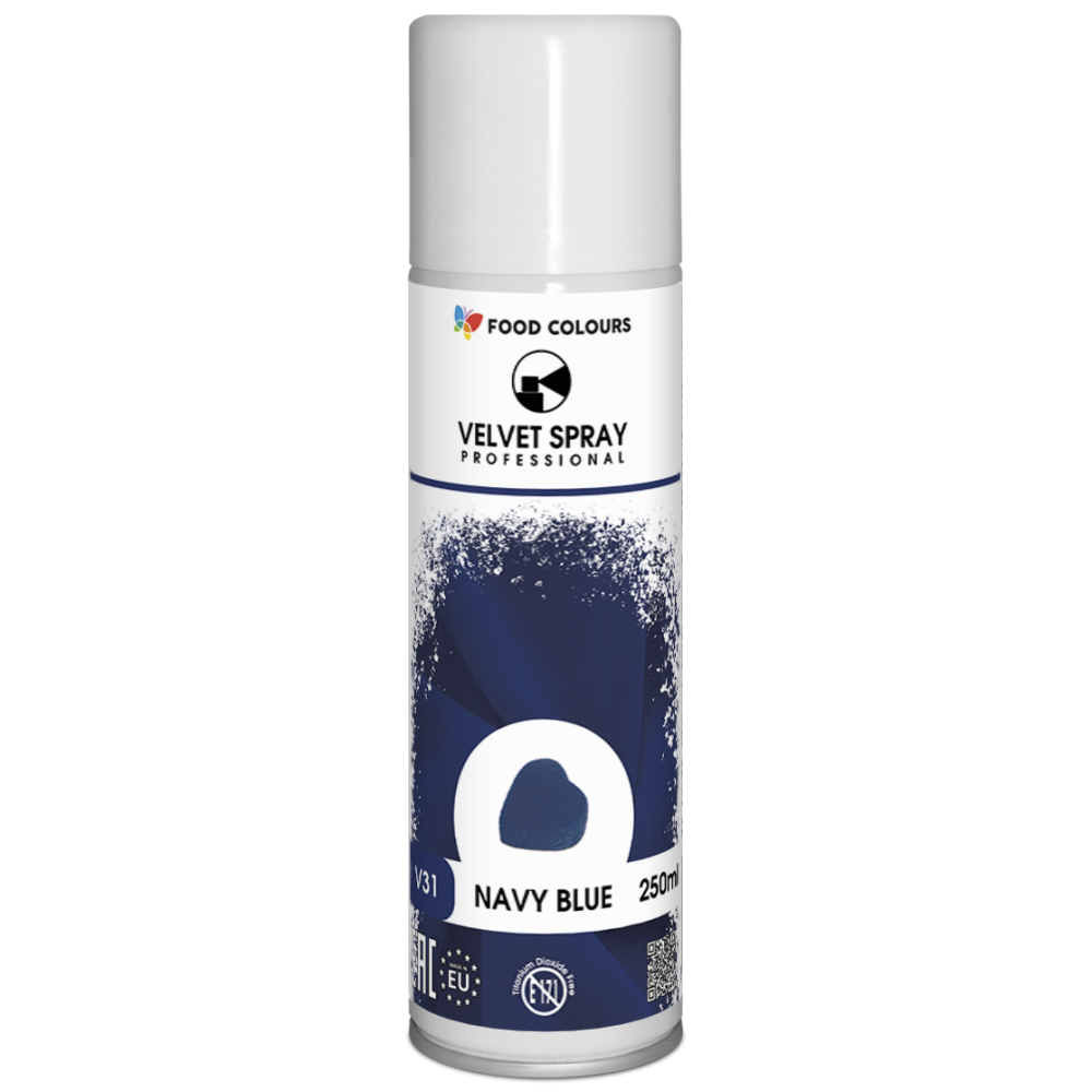 Velvet Spray - Food Colours - navy blue, 250 ml