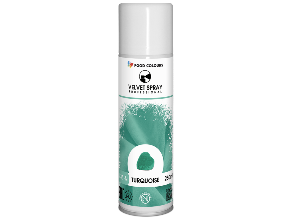 Velvet Spray - Food Colours - turquoise, 250 ml