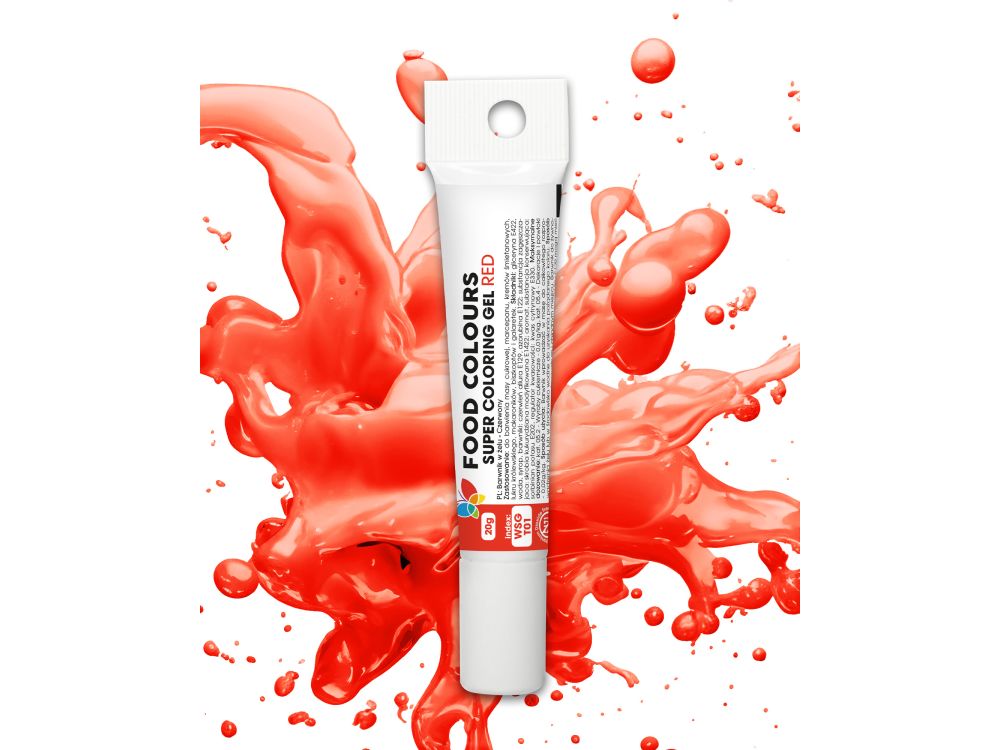 Food color gel in tube - Food Colors - red, 20 g