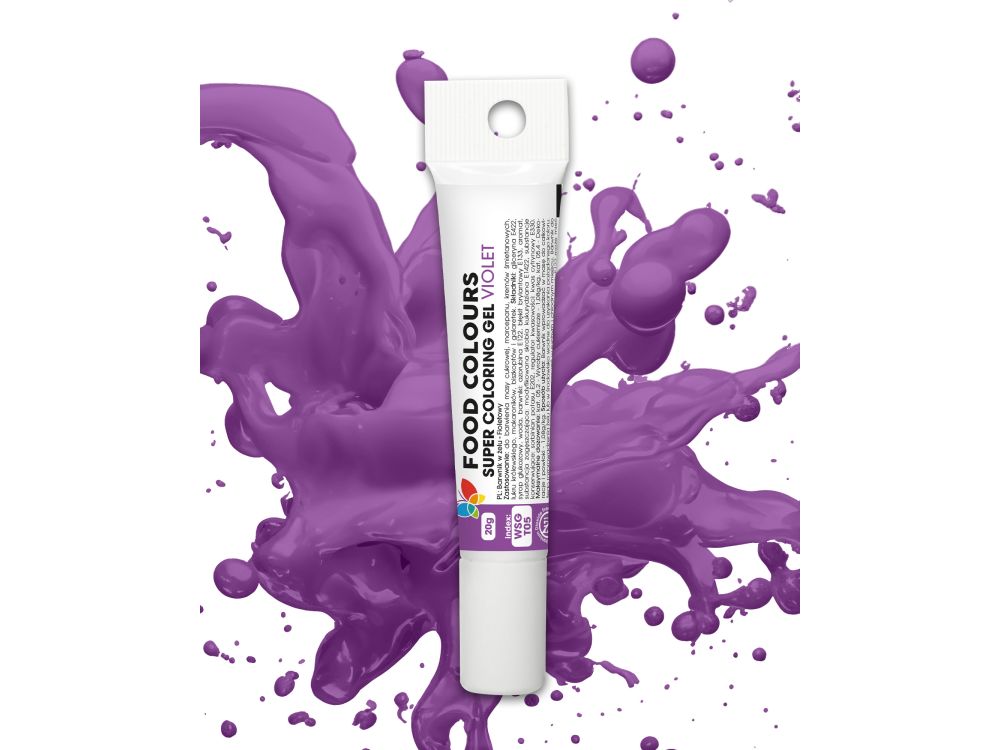 Food color gel in tube - Food Colors - purple, 20 g