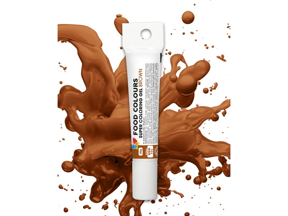 Food color gel in tube - Food Colors - brown, 20 g