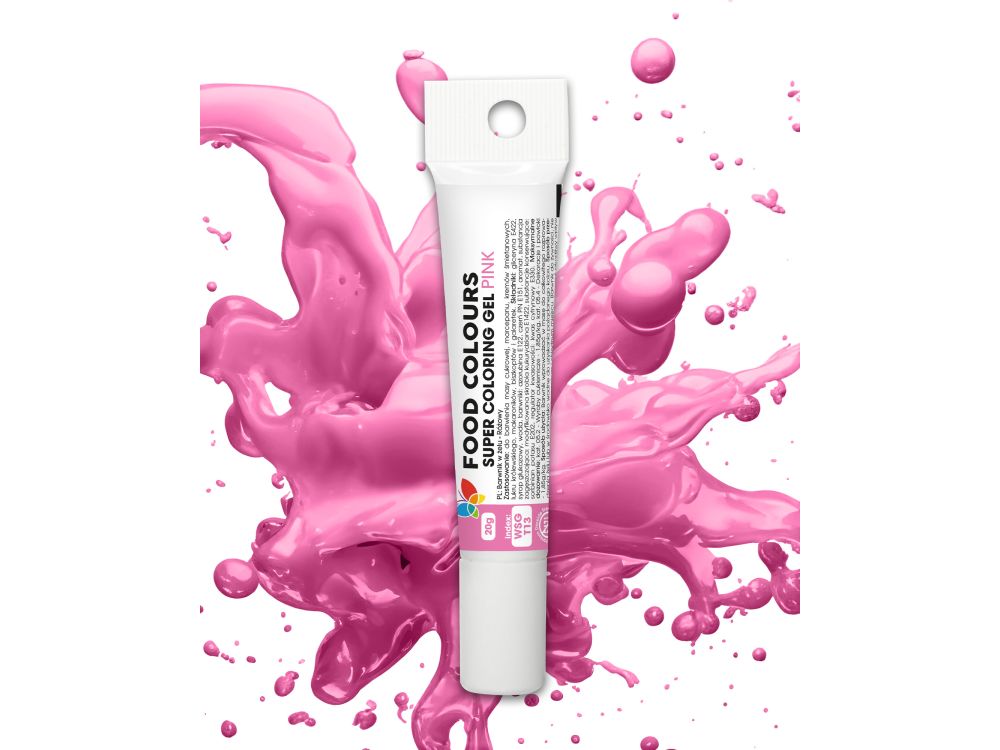 Food coloring gel in a tube - Food Colors - pink, 20 g