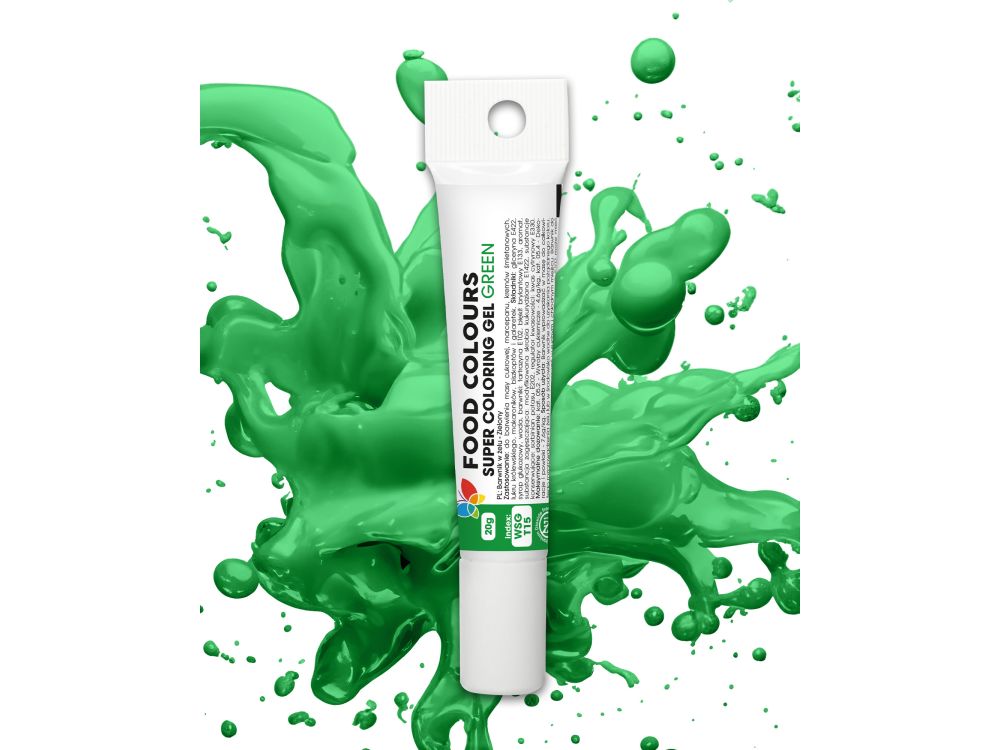 Food color gel in tube - Food Colors - green, 20 g