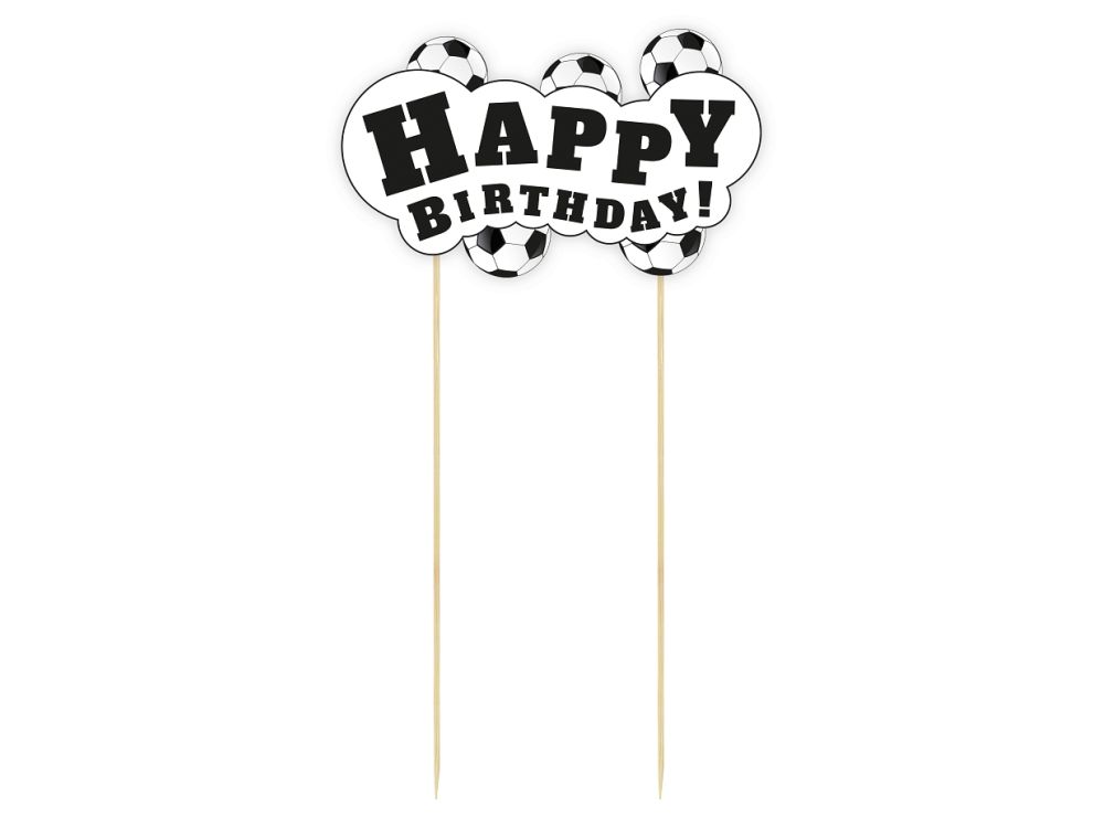 Cake topper Happy Birthday! - GoDan - Football