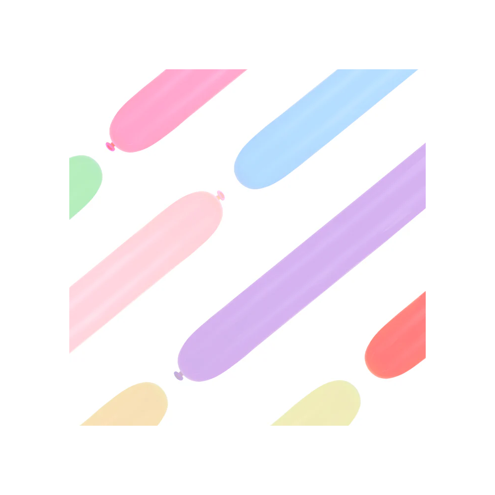 Set of balloons for modeling - pastel 150 cm 50 pcs