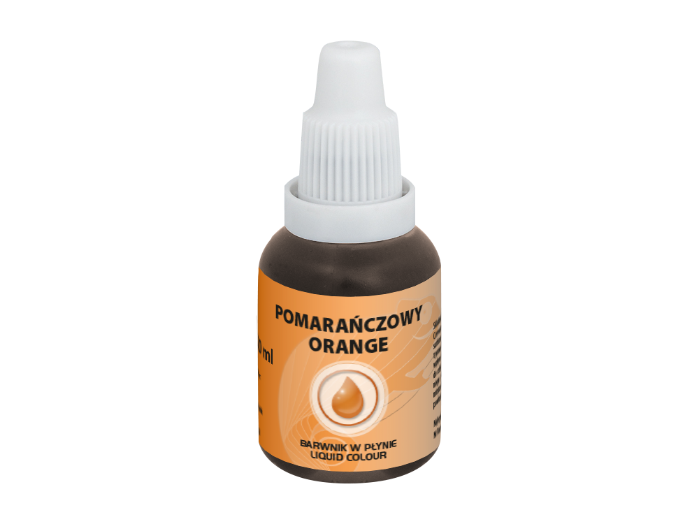 Liquid food color - Food Colours - orange, 20 ml