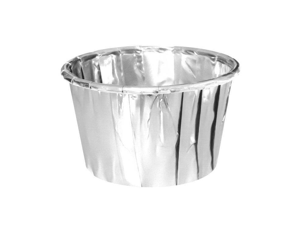 Muffin cases - silver, 50 x 40 mm, 100 pcs.