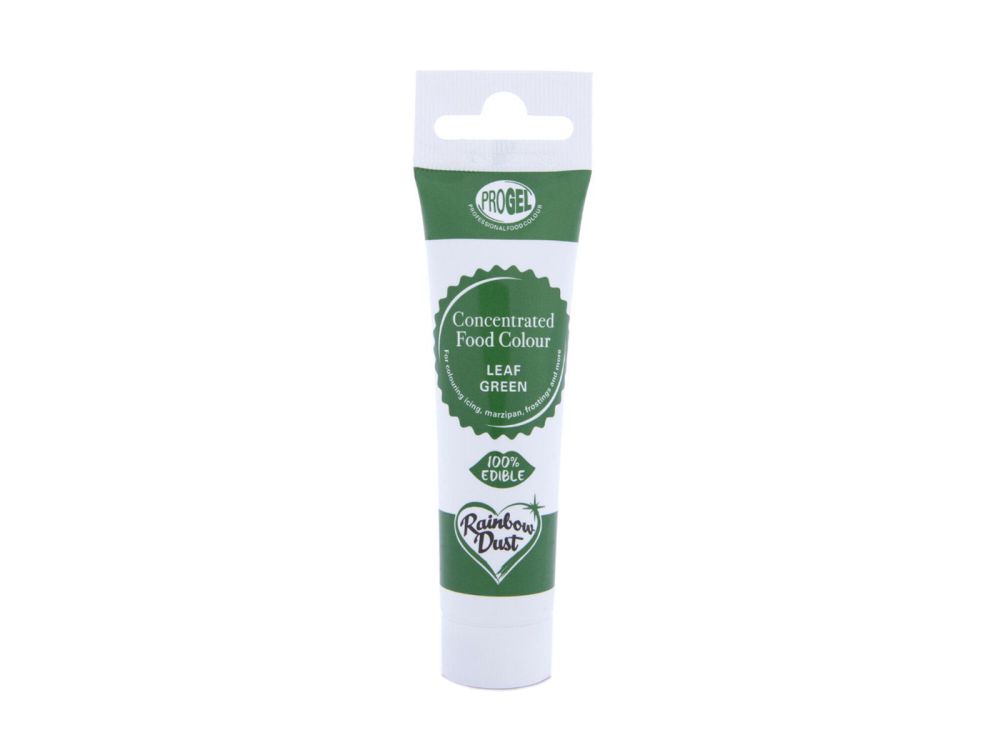 Food Dye Gel, ProGel in Tube - Rainbow Dust - Leaf Green, 25 g