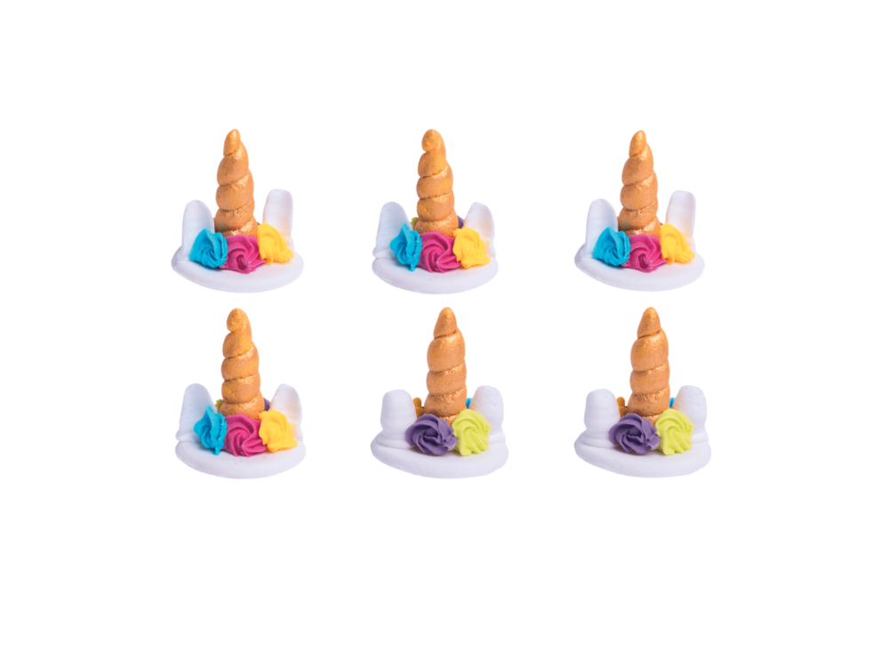 Sugar decorations for a cake Unicorn Horns - Slado - 6 pcs.