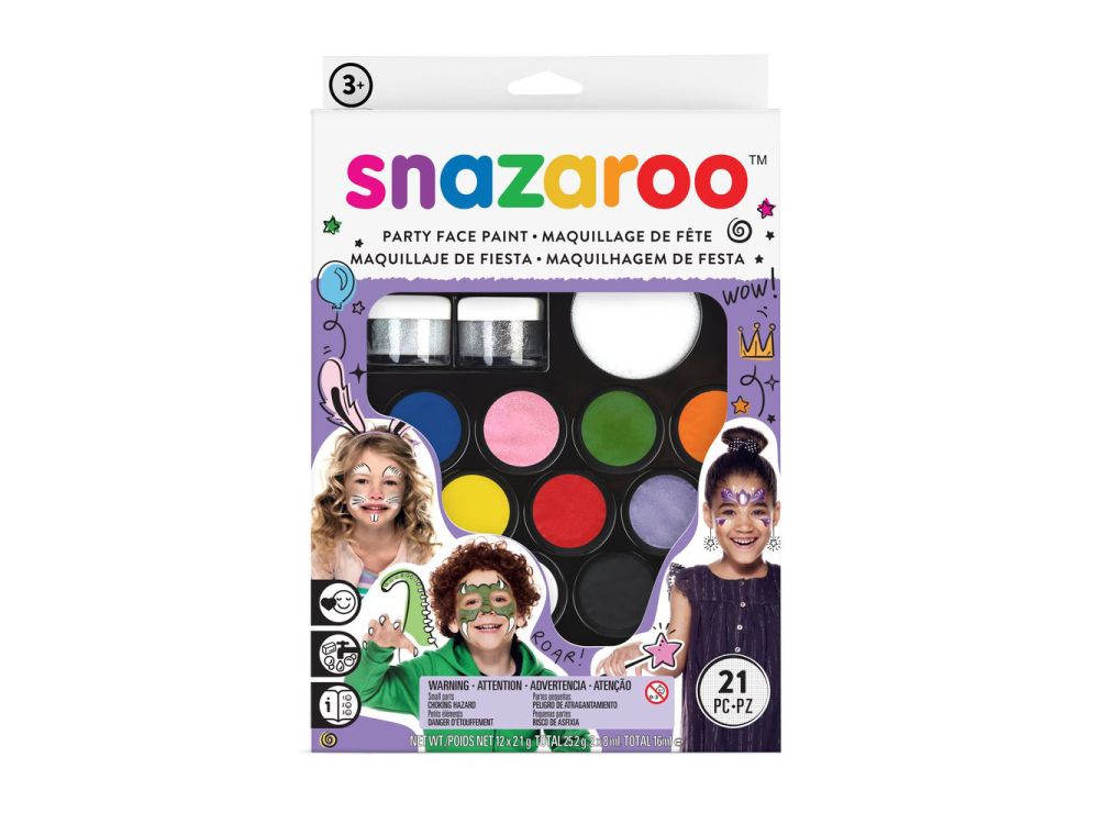 Face Painting Kit Party - Snazaroo - 21 elements