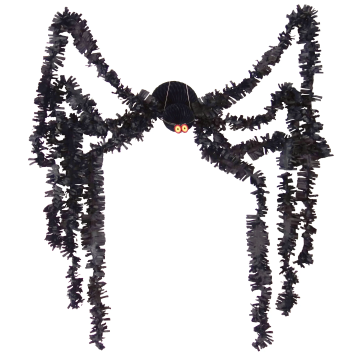 Dekoracja wisząca honeycomb na Halloween Pająk