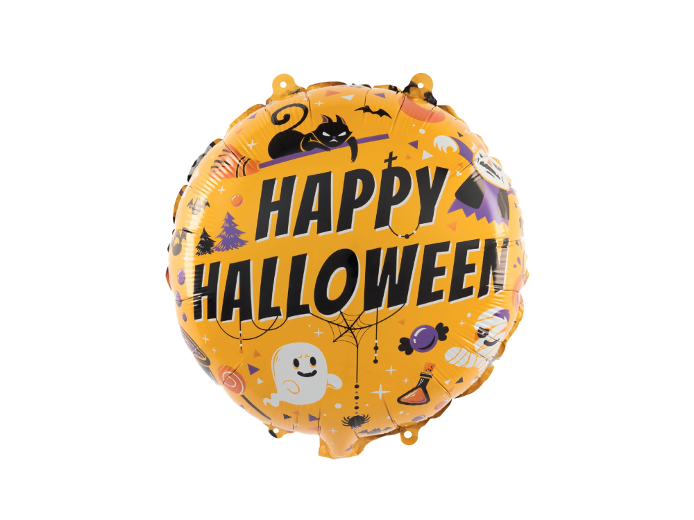 Balon foliowy okrągły - Happy Halloween