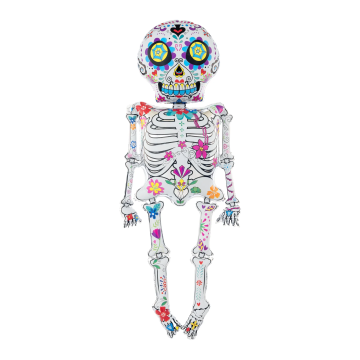 Halloween standing foil balloon - Mexican Skeleton