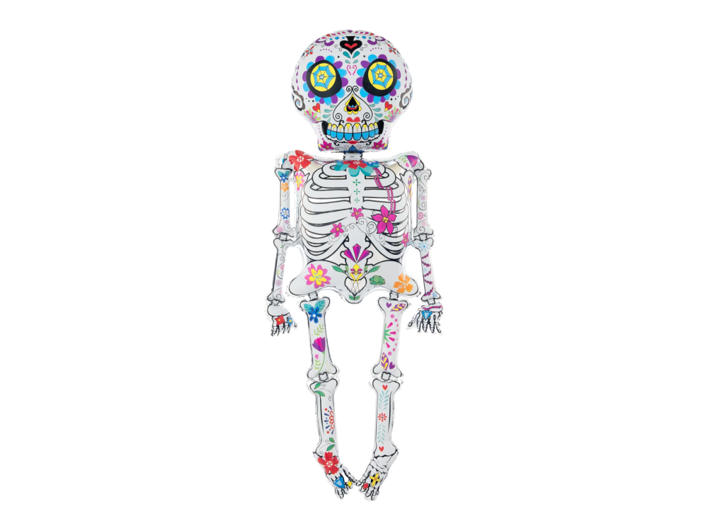 Halloween standing foil balloon - Mexican Skeleton